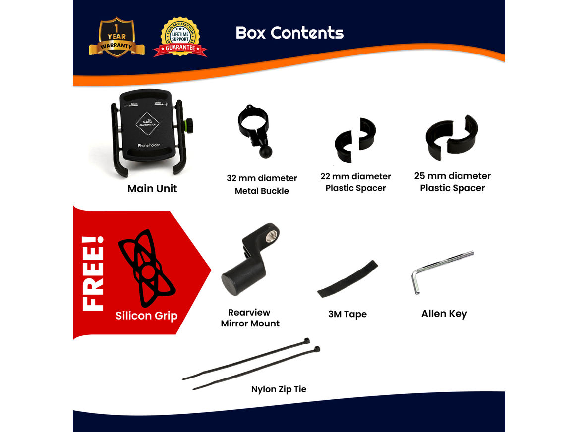 GrandPitstop Jaw-Grip Mobile Holder Mount without Charger - Image 4