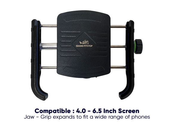 GrandPitstop Jaw-Grip Mobile Holder Mount with Charger - Black