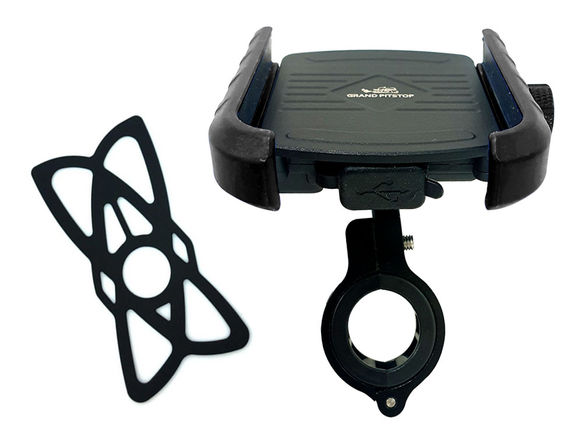 GrandPitstop Jaw-Grip Mobile Holder Mount with Charger - Black - Image 2