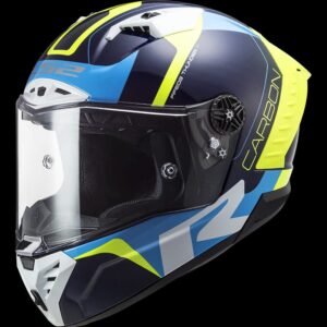 LS2 FF805 THUNDER CARBON FYBER HELMET ( Black Blue Yellow )