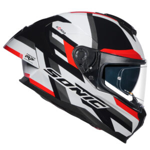 Korda Sonic Moze Helmet(Gloss White & Red)