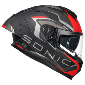Korda Sonic Roadlion Helmet(Matt Black & Red)