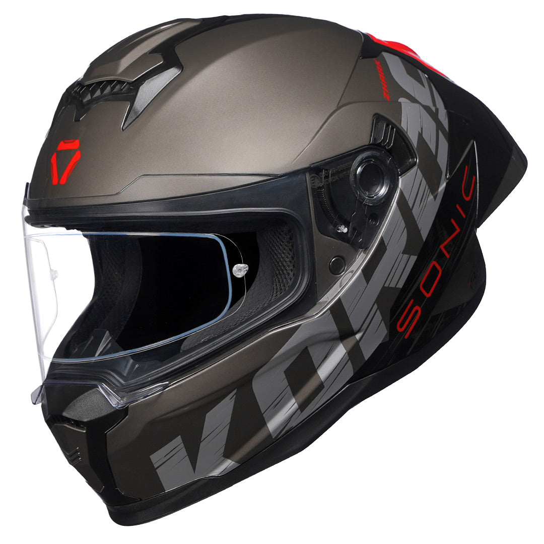 Korda Sonic GP Zhark Helmet (Red) - Image 7