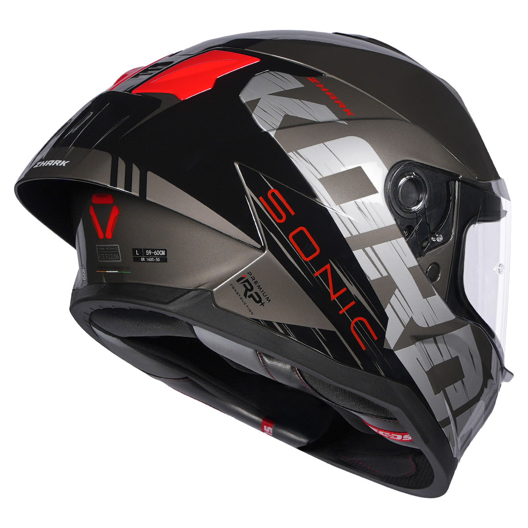 Korda Sonic GP Zhark Helmet (Red) - Image 6