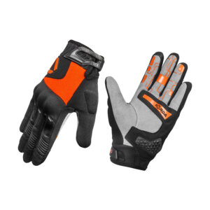 KORDA STUNT SHORT CUFF RIDING GLOVES ( Orange )