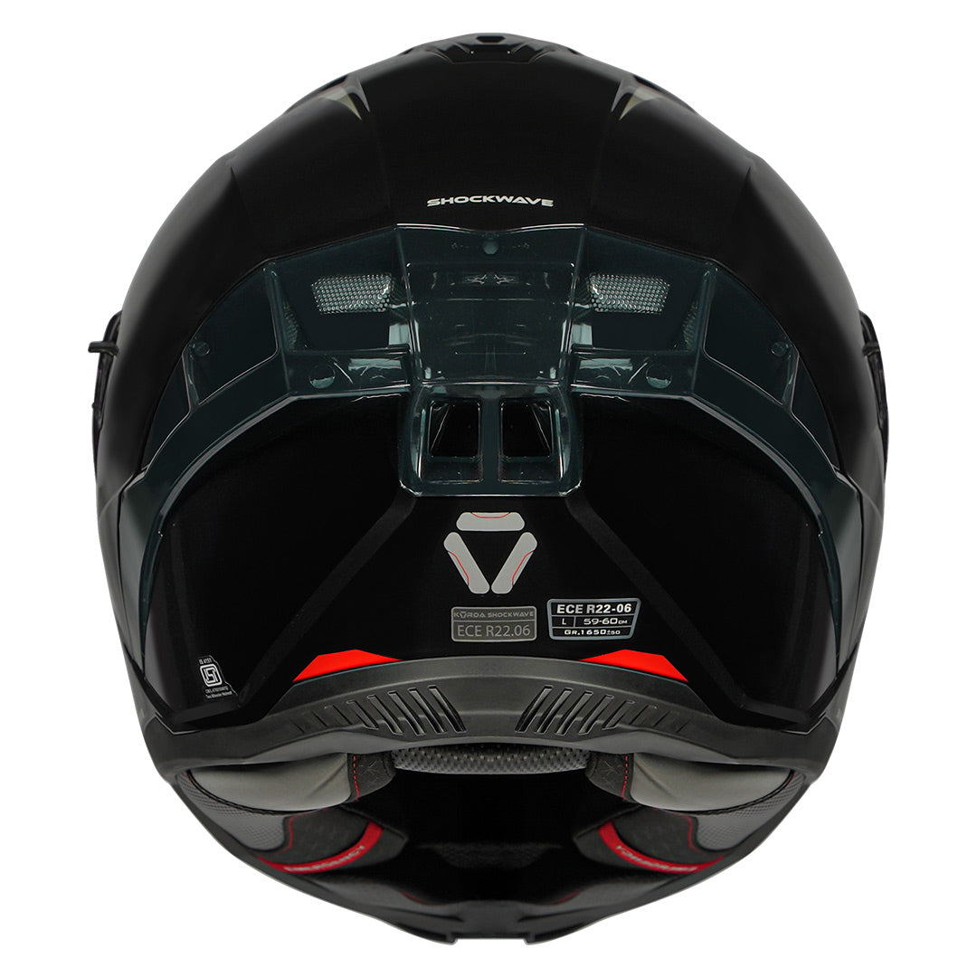 KORDA SHOCKWAVE SOLID HELMET (GLOSS BLACK) - Image 3