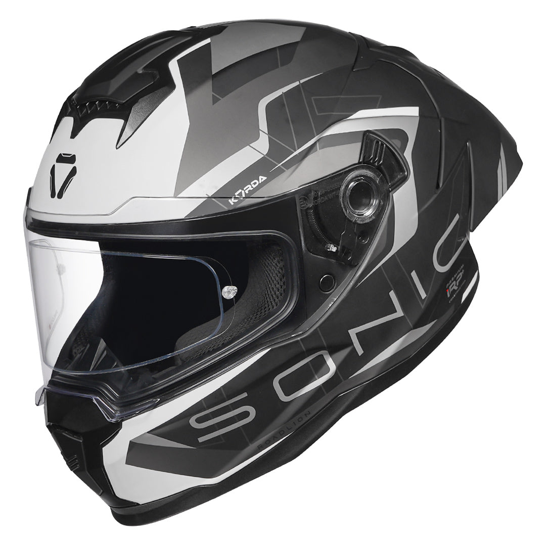 Korda Sonic GP Roadlion Helmet (Grey) - Image 7