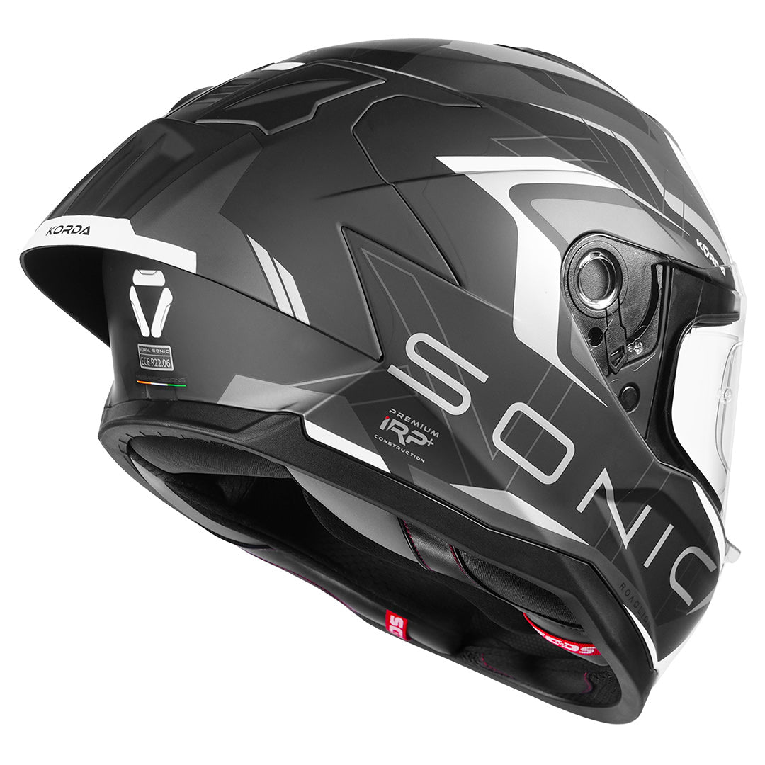 Korda Sonic GP Roadlion Helmet (Grey) - Image 6