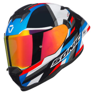 Korda Sonic GP Moze Helmet (Red & Blue)