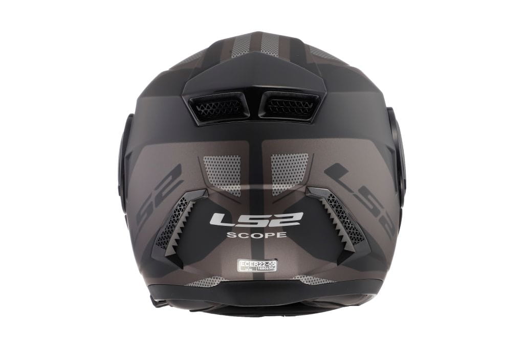 LS2 FF902 Scope Axis Matt Black Titanium Flip Up Helmet - Image 3