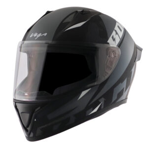 Vega Bolt Macho Dull Black Grey Helmet