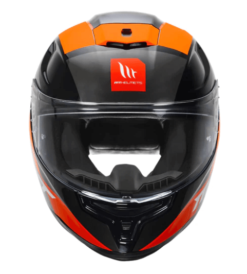 MT Hummer AXN Helmet ( Gloss Fluorescent Orange ) - Image 2