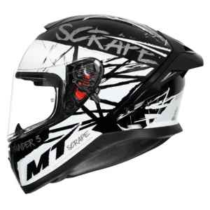 MT THUNDER3 PRO SCRAPE HELMET (Gloss White)