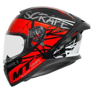 MT THUNDER3 PRO SCRAPE HELMET (Gloss Red)