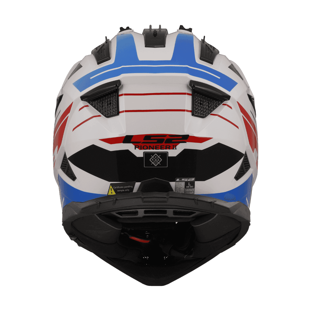 LS2 MX436 PIONEER II NAMIB (WHITE BLUE RED) - Image 3