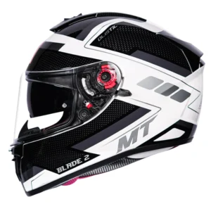 MT BLADE 2SV OLISTIC HELMET  (White and Black)