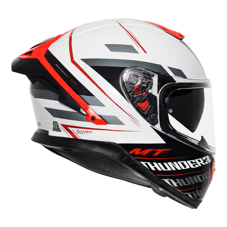 MT THUNDER3 PRO DAMER HELMET ( Gloss Red ) - Image 2