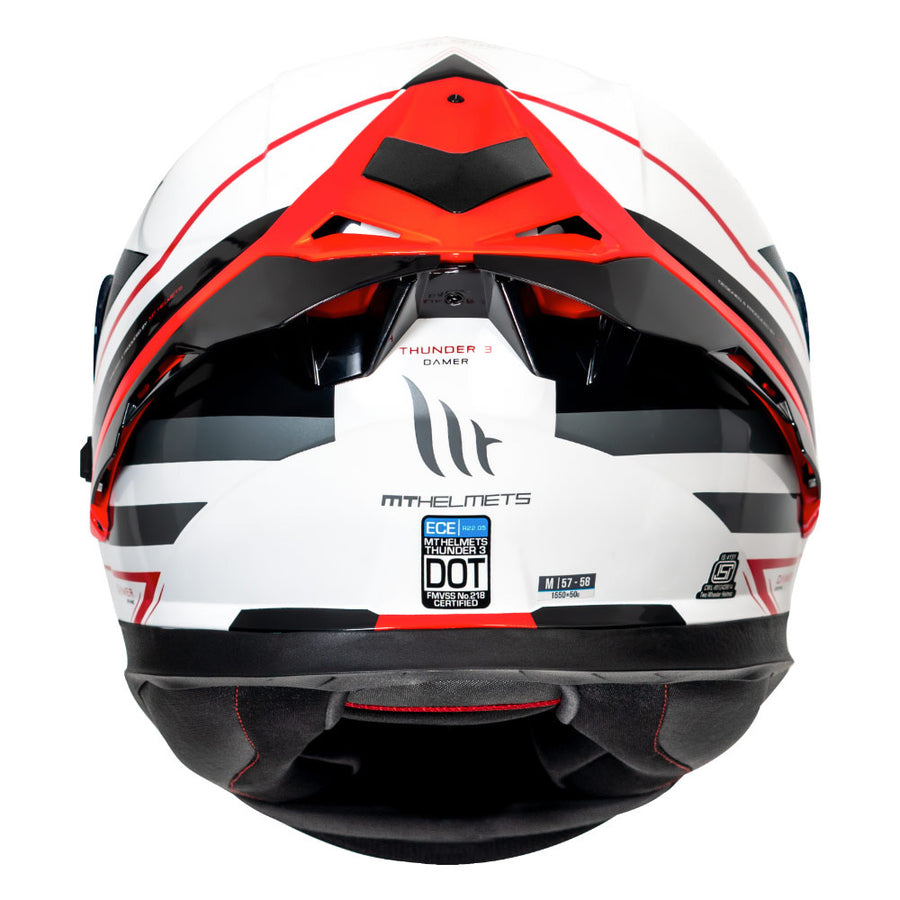 MT THUNDER3 PRO DAMER HELMET ( Gloss Red ) - Image 4