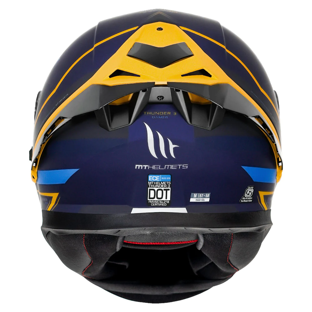 MT THUNDER3 PRO DAMER HELMET ( Matt Blue) - Image 4