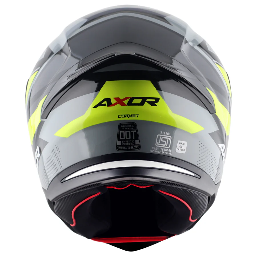 APEX Hunter Cornet Helmet (NARDO GREY NEON YELLOW) - Image 6