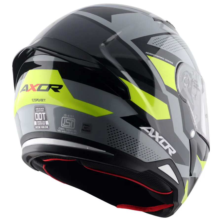 APEX Hunter Cornet Helmet (NARDO GREY NEON YELLOW) - Image 5