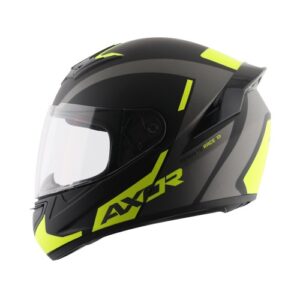 AXOR RAGE RTR HELMET ( DULL BLACK NEON YELLOW  )