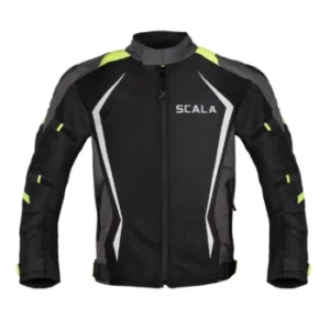 Scala Brave Black Neon Riding Jacket