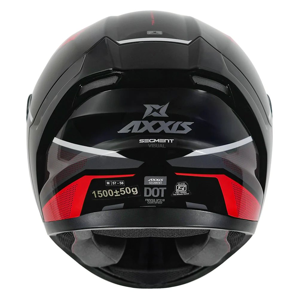 AXXIS SEGMENT VISUAL HELMET (Gloss Red) - Image 4