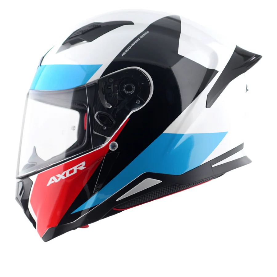 APEX Hunter Turbo Helmet (White Red) - Image 3