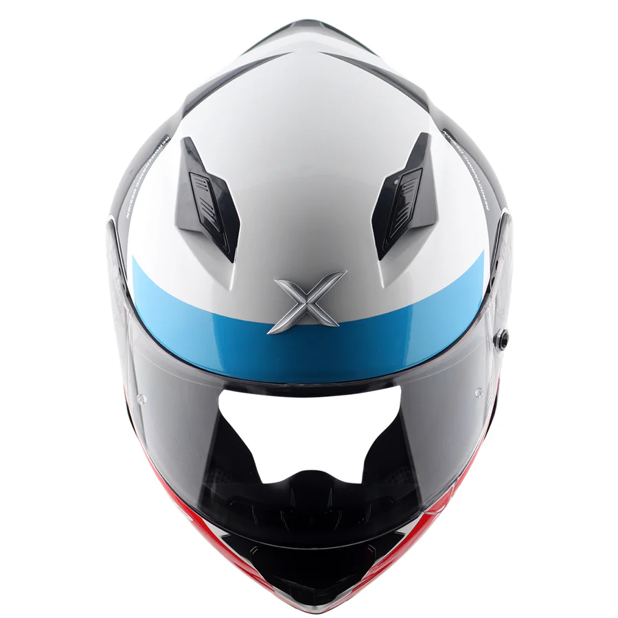 APEX Hunter Turbo Helmet (White Red) - Image 9