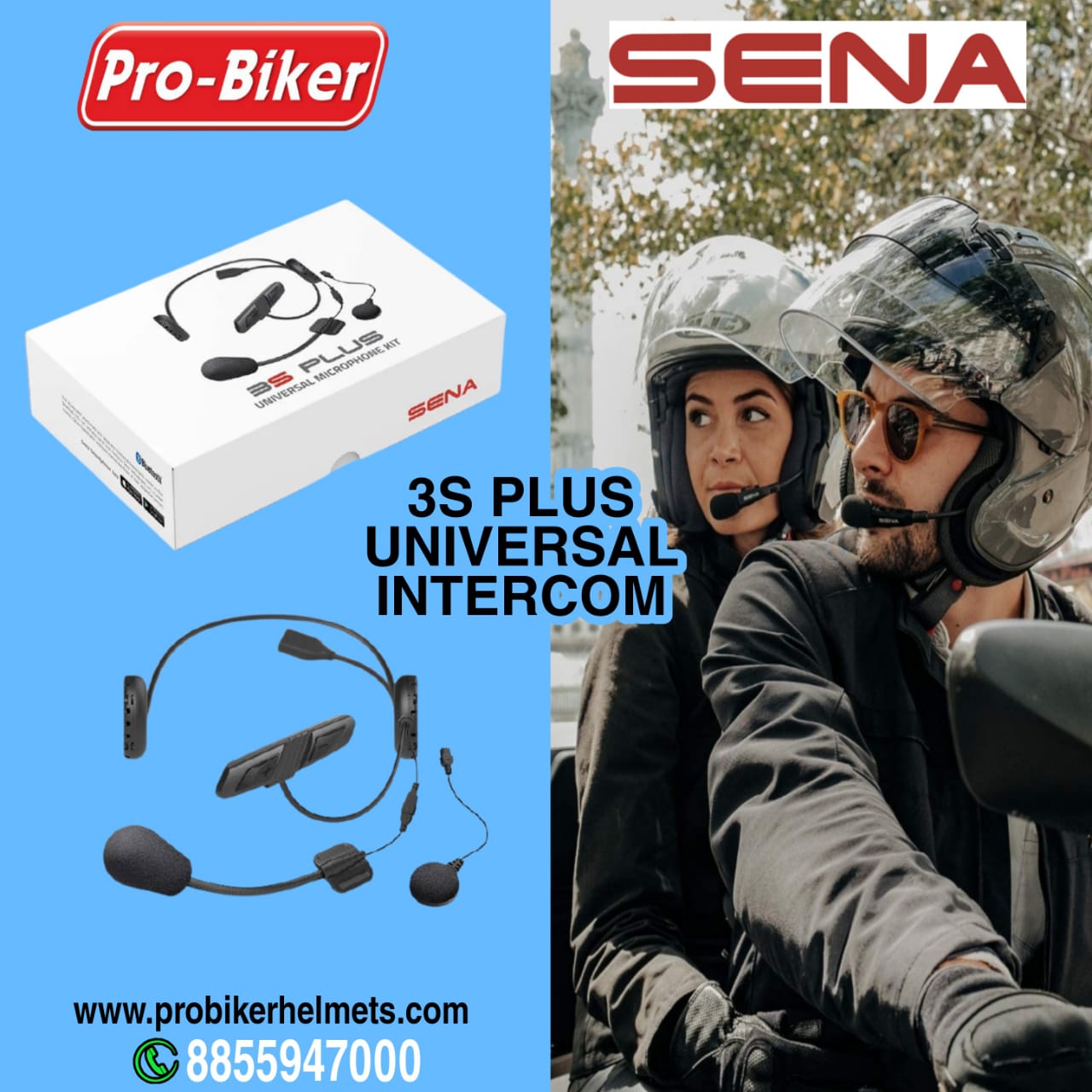 Sena 3S Plus Bluetooth Headset & Intercom - Image 5
