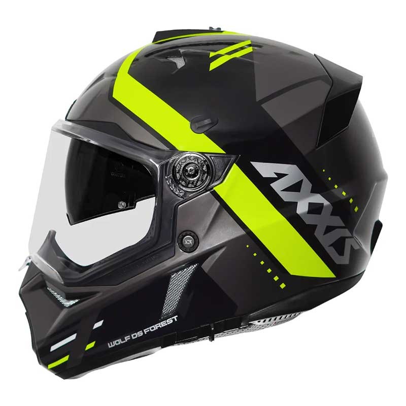 AXXIS WOLF DS FOREST HELMET (Fluorescent yellow) - Image 2