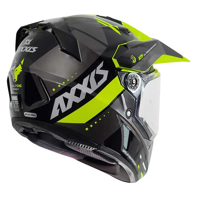 AXXIS WOLF DS FOREST HELMET (Fluorescent yellow) - Image 5