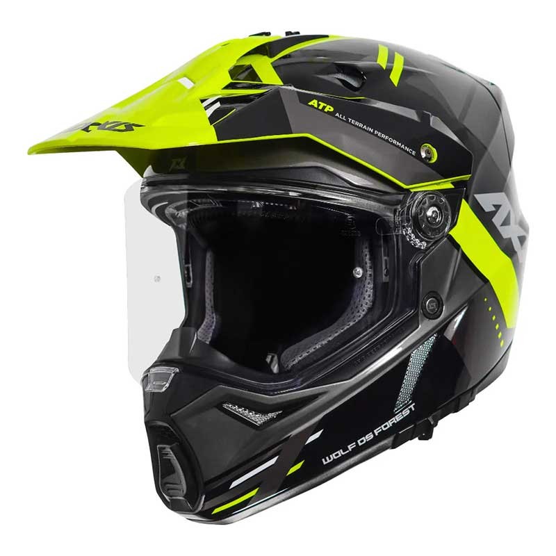 AXXIS WOLF DS FOREST HELMET (Fluorescent yellow) - Image 6