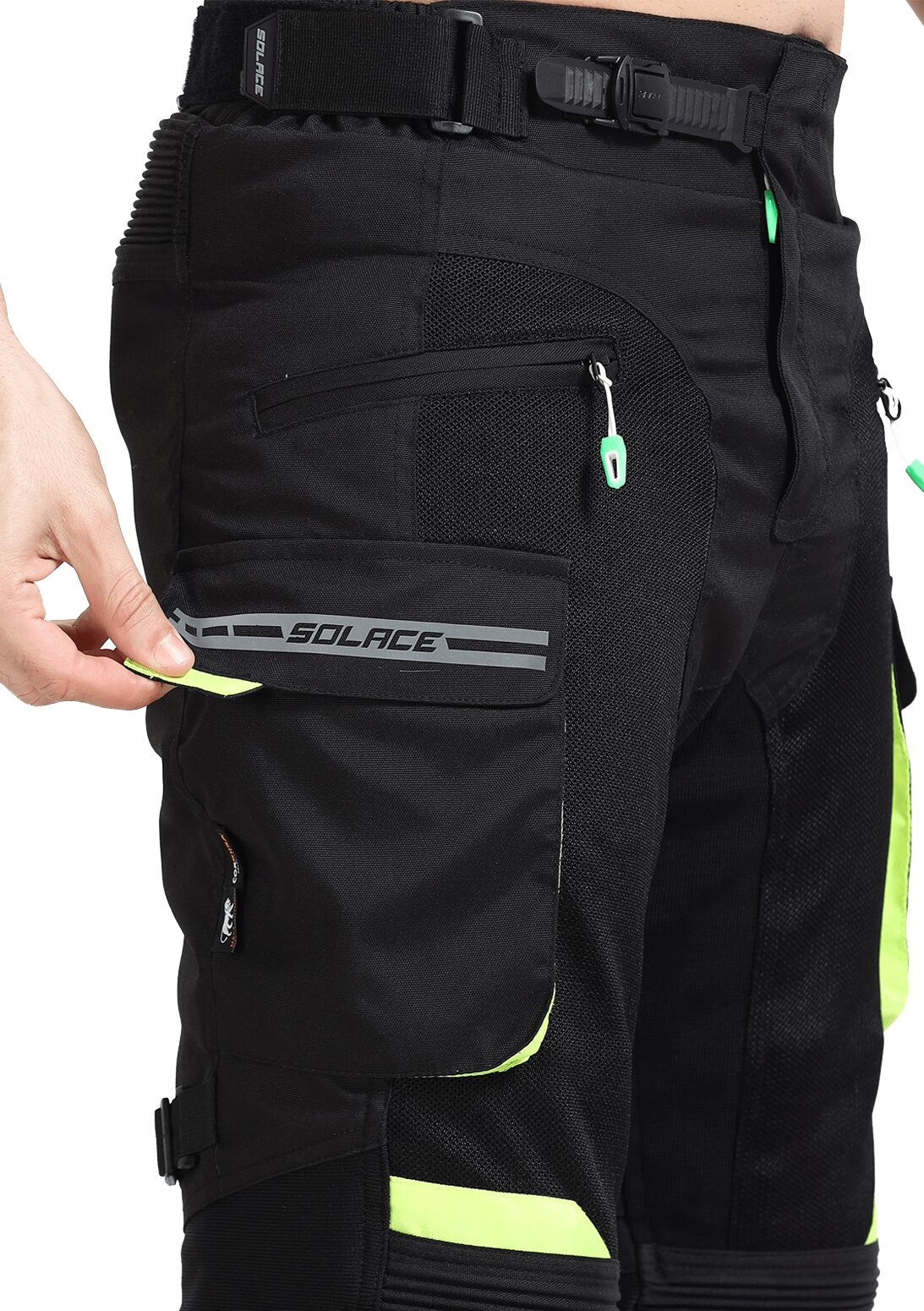 SOLACE COOLPRO V3T.0 Mesh Pant (Black & Neon) - Image 6