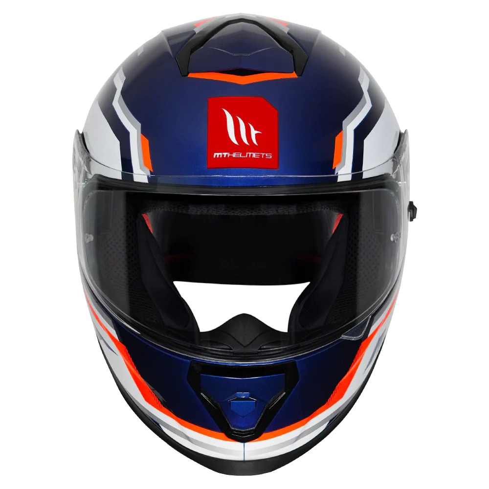 MT THUNDER3 PRO BLAZE HELMET (Fluorescent Orange) - Image 2