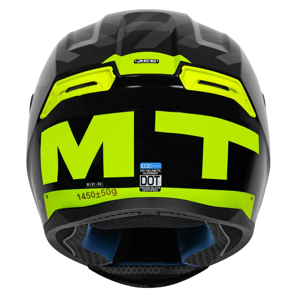 MT HUMMER AIR HELMET (Gloss Fluorescent yellow) - Image 3