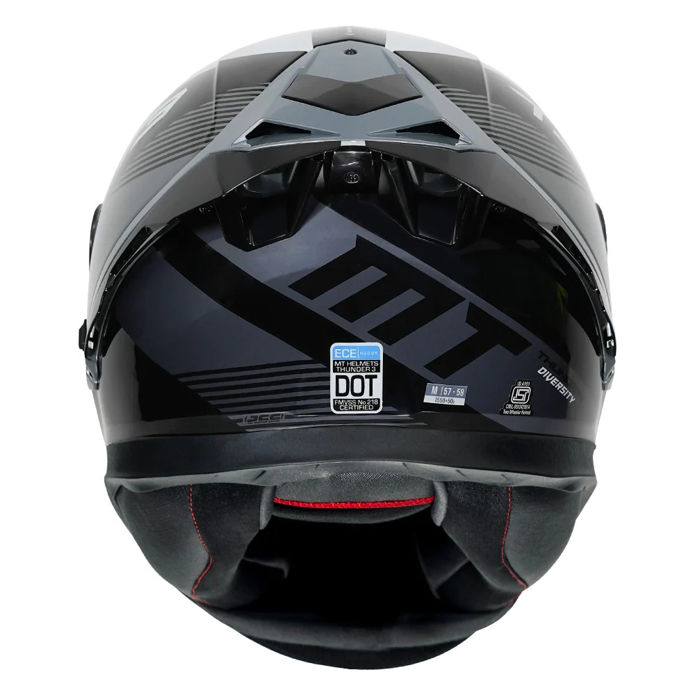 MT THUNDER3 PRO DIVERSITY HELMET (Grey) - Image 4