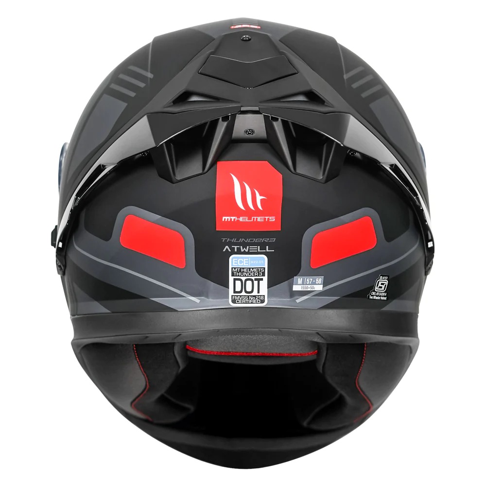 MT THUNDER3 PRO ATWELL HELMET (Matt Grey) - Image 4
