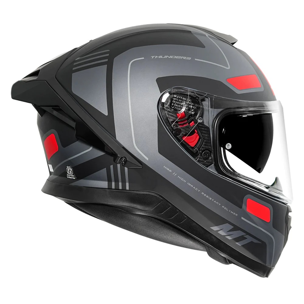 MT THUNDER3 PRO ATWELL HELMET (Matt Grey) - Image 2