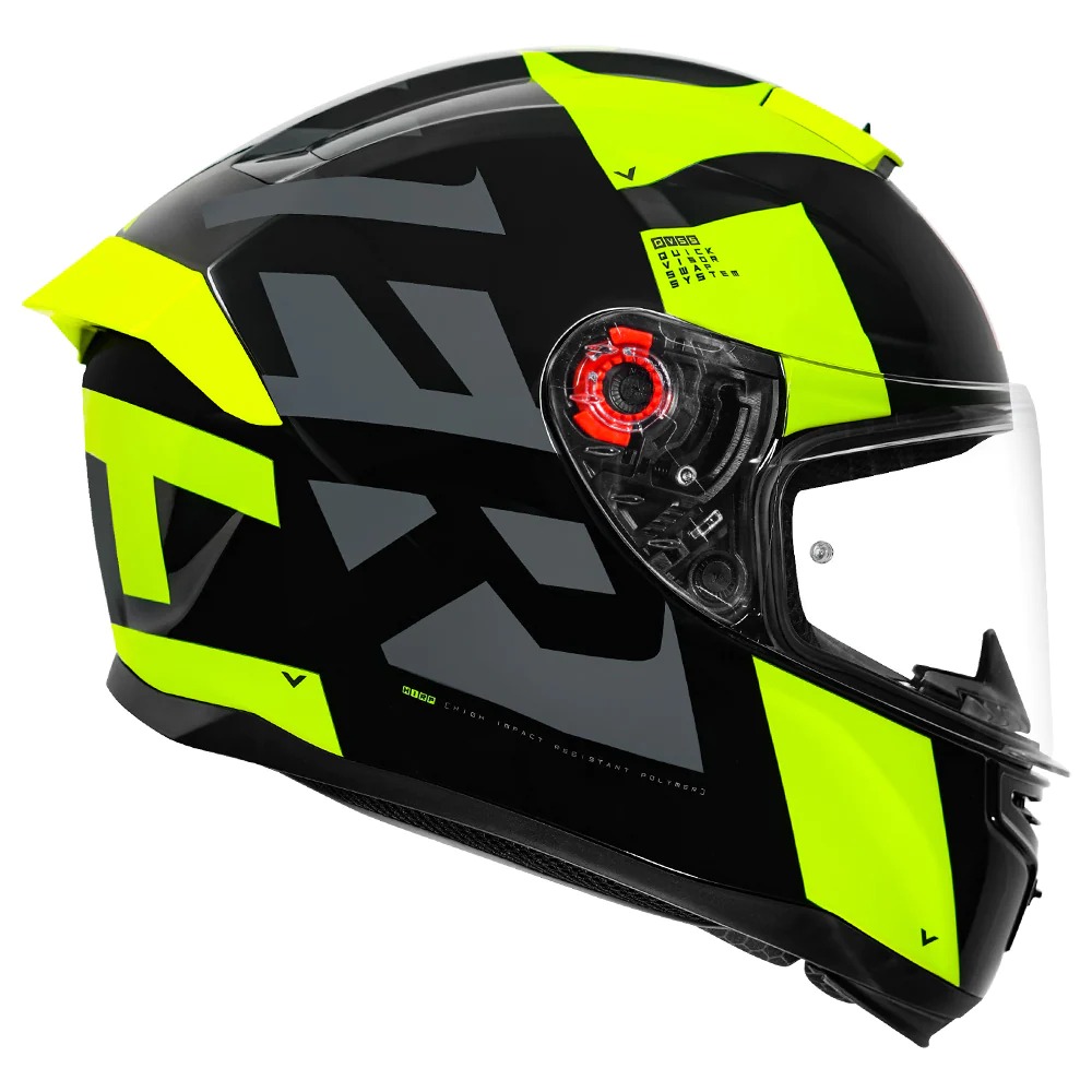 MT HUMMER AIR HELMET (Gloss Fluorescent yellow) - Image 2