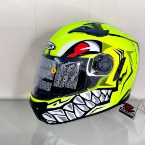Zeus ZS-813 AN31 Flu Yellow Helmet