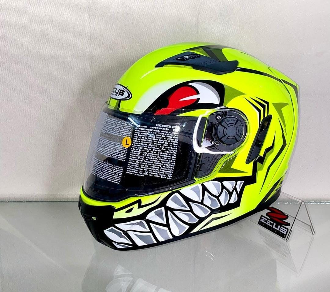 Zeus ZS-813 AN31 Flu Yellow Helmet