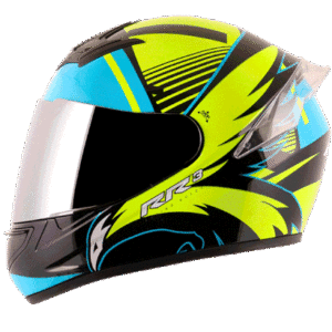 AXOR RAGE RR3 DULL BLACK NEON YELLOW HELMET