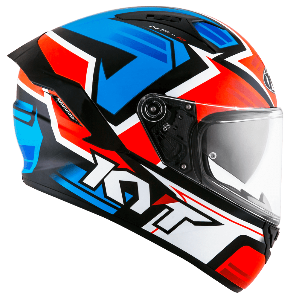 KYT NF-R Artwork Helmet ( Red/Blue ) - Image 2
