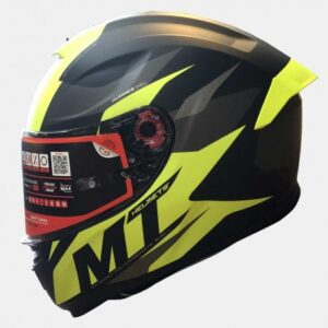 MT Hummer Brave Helmet ( Matt Flo Yellow )
