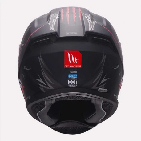 MT Hummer Lycan Matt Black Helmet - Image 3