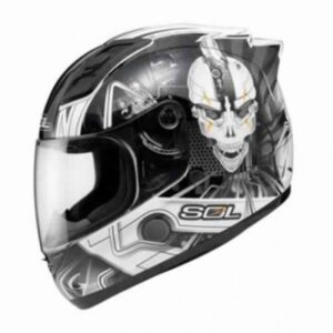 SOL - SL-68S II Metal Man Gloss White / Silver Helmet