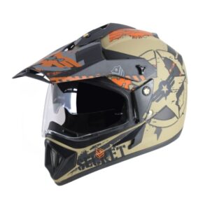 VEGA Off Road D/V Secret Dull Anthracite Black Helmet
