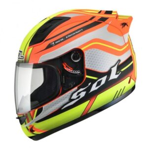 SOL - SL-68S II illusion Matt Helmet (HI Orange HI yellow )
